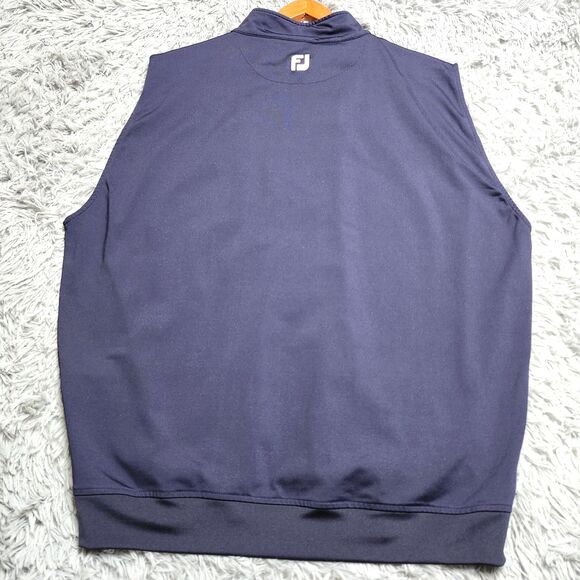 FootJoy Prestwick Country Club Vest Mens XL Blue Sleeveless Golf Pullover FJ - Picture 2 of 11
